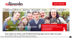 Desktop Screenshot of miteinander.com